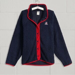 PINK Victoria's Secret Navy and Red Sherpa NIP